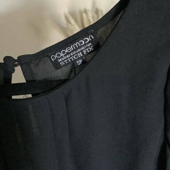 PAPERMOON Designed for Stitch Fix Chiffon Short Sleeve Blouse - Picture 5 of 11